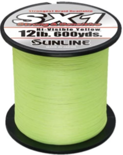 Sunline SX1 Braid - Hi Vis Yellow